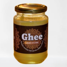 A2.- Ghee Caldes d’Estrac 370 ml  100% Ayurveda Artesanal Ecológico Certificado. A partir de  leche Vacas de pasto.