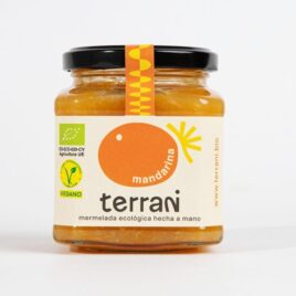 E7.-Mermelada de Mandarina 340 gr hecha a mano, ecolÓgica certificada, pura fruta de cultivo propio, sin añadidos químicos una delicia!